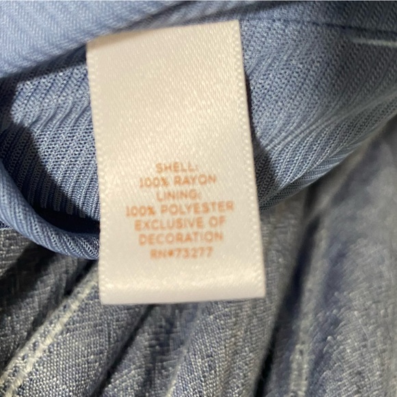 LC Lauren Conrad Blue/White Striped‎ Dress, sz. 2X - Picture 6 of 6